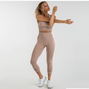 Gymshark Seamless High Cropped Leggings Taupe